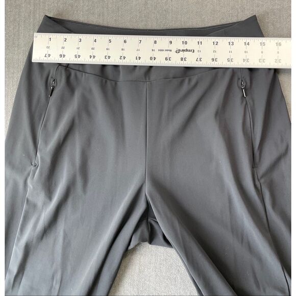 Athleta Cosmic‎ Wide Leg Pants Womens 8 Black Stretch Athletic Yoga Athleisure - Picture 7 of 13